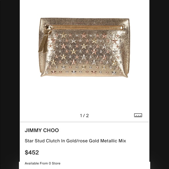 (Sold)Jimmy Choo Star Stud Clutch - Picture 9 of 9